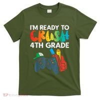 Ready To Crush 4th Grade Fourth Video Gamer First Day Boy T-Shirt thumb 0