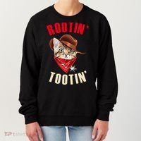 Rootin' Tootin' Cowboy Cat Meme Women's Sweatshirt thumb 0