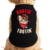 Rootin' Tootin' Cowboy Cat Meme Doggie Tank thumb 0
