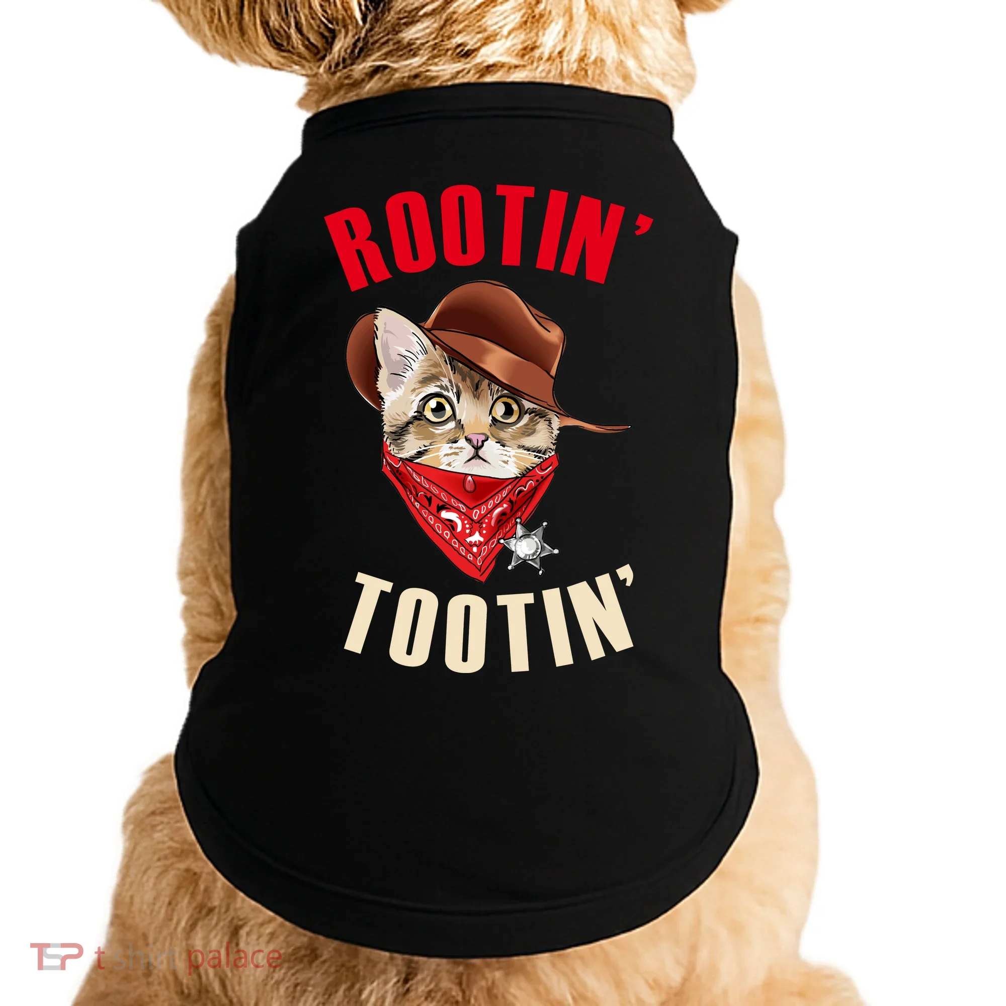 Rootin' Tootin' Cowboy Cat Meme Doggie Tank