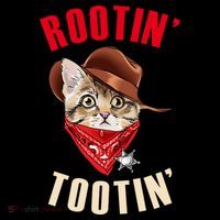 Rootin' Tootin' Cowboy Cat Meme Doggie Tank thumb 4