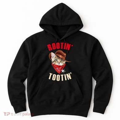 Rootin' Tootin' Cowboy Cat Meme Hoodie