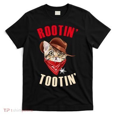 Rootin' Tootin' Cowboy Cat Meme T-Shirt