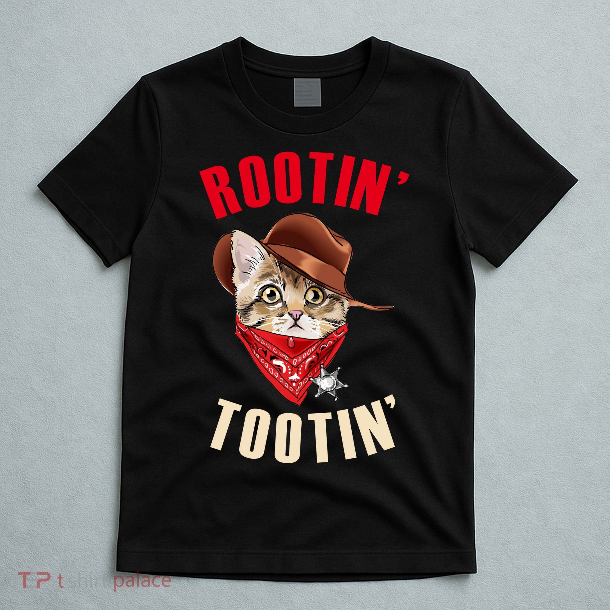 Rootin' Tootin' Cowboy Cat Meme T-Shirt