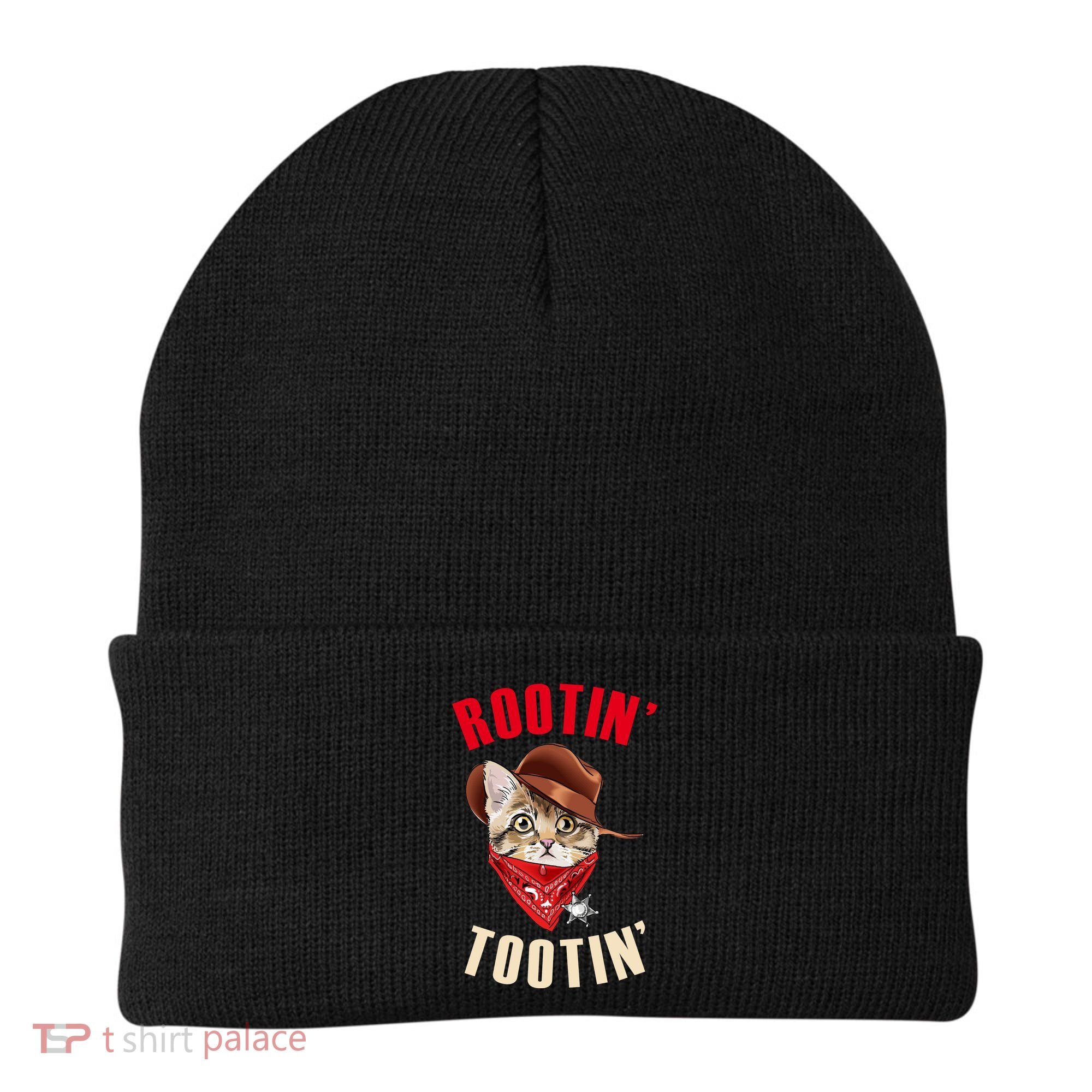 Rootin' Tootin' Cowboy Cat Meme Beanie