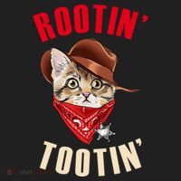 Rootin' Tootin' Cowboy Cat Meme Beanie thumb 2