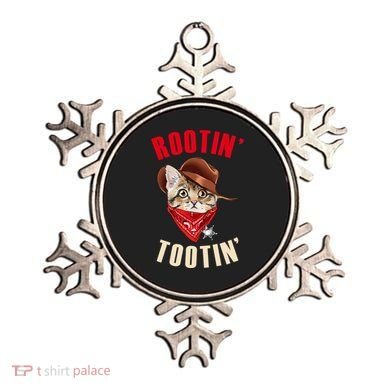 Rootin' Tootin' Cowboy Cat Meme Ornament