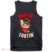 Rootin' Tootin' Cowboy Cat Meme Tank Top thumb 0