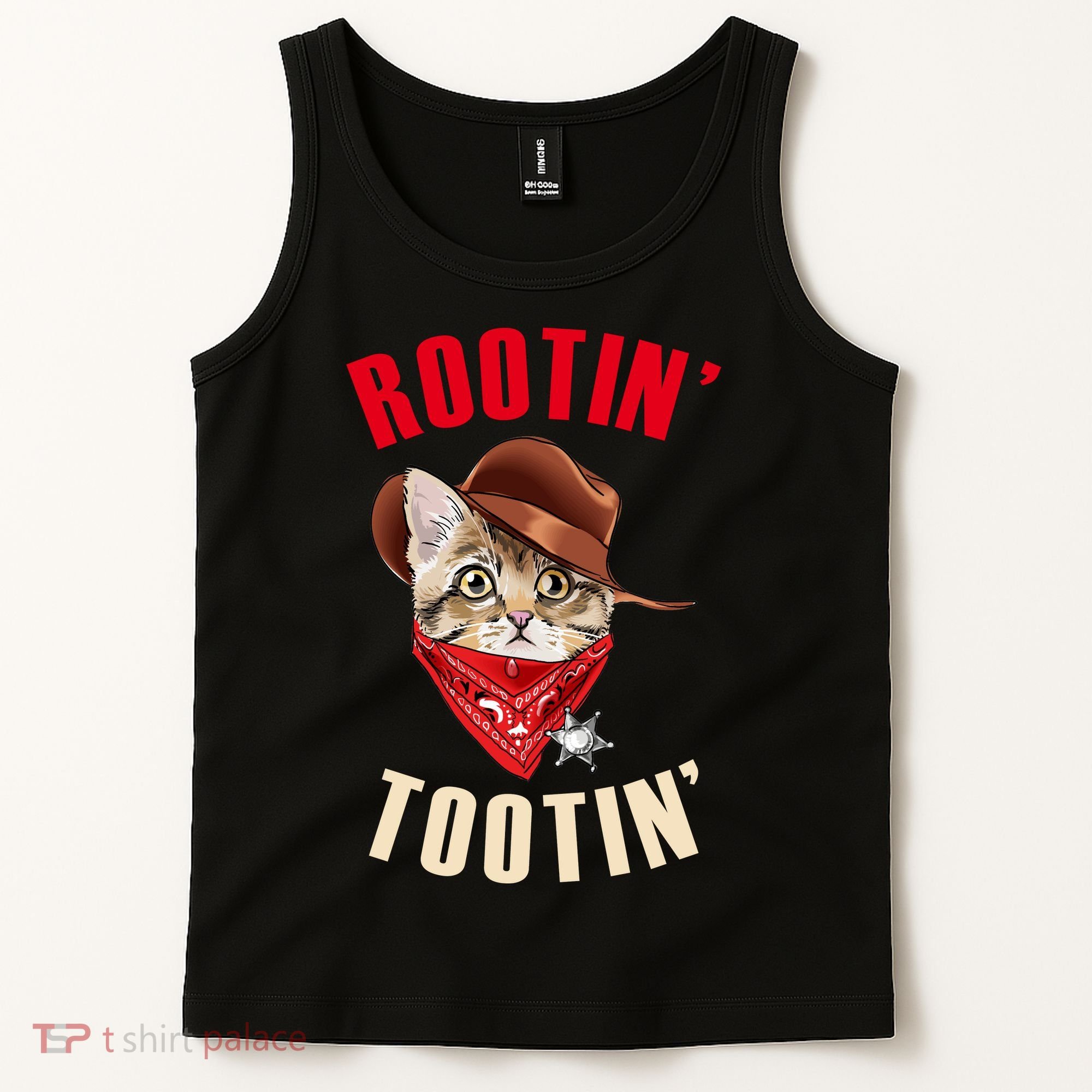 Rootin' Tootin' Cowboy Cat Meme Tank Top