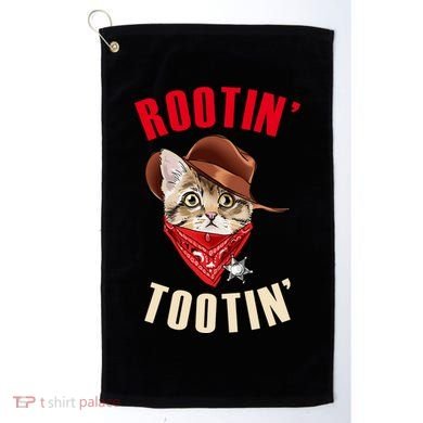 Rootin' Tootin' Cowboy Cat Meme Golf Towel