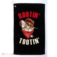 Rootin' Tootin' Cowboy Cat Meme Golf Towel thumb 0