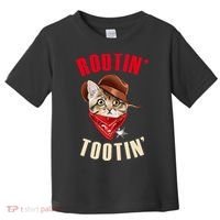 Rootin' Tootin' Cowboy Cat Meme Toddler T-Shirt thumb 0