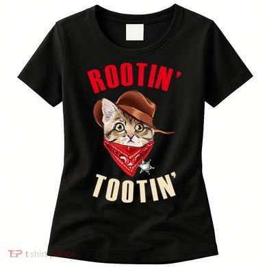 Rootin' Tootin' Cowboy Cat Meme Women's T-Shirt