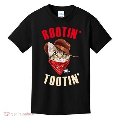 Rootin' Tootin' Cowboy Cat Meme Kids T-Shirt