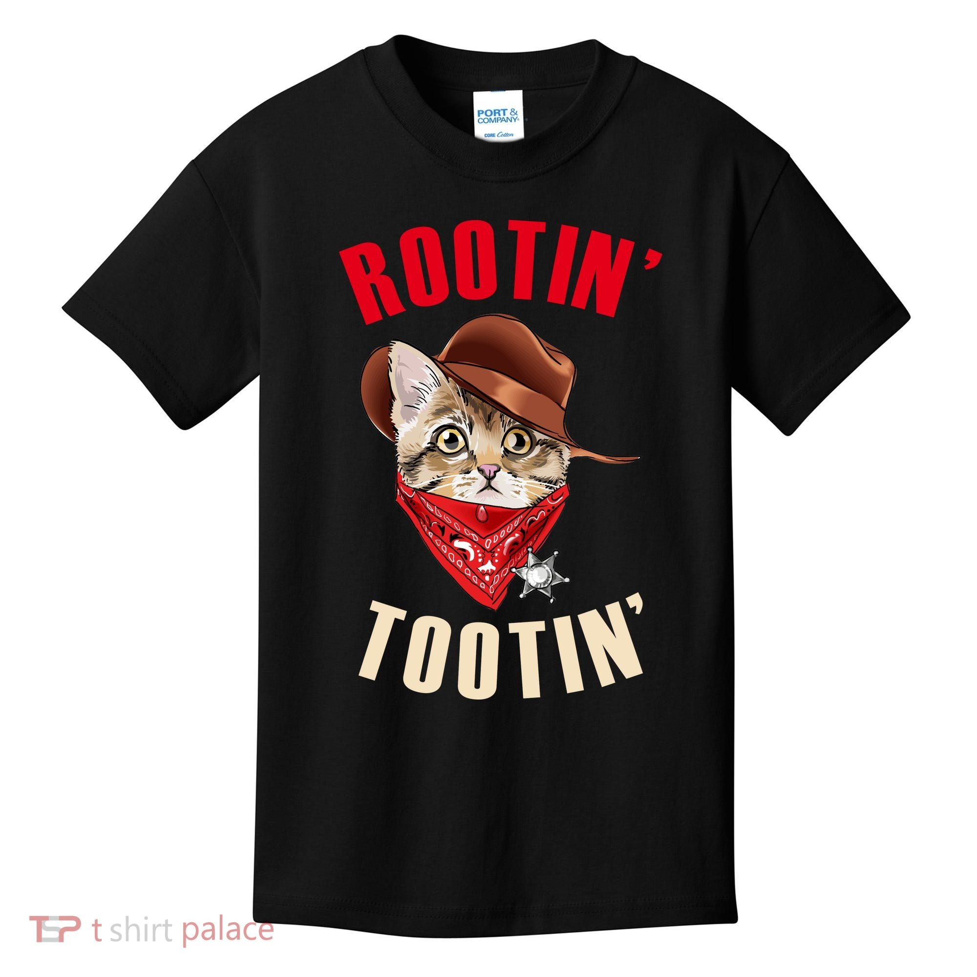 Rootin' Tootin' Cowboy Cat Meme Kids T-Shirt