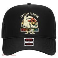 Ready To Crush First Grade 1st Day Of School Dinosaur Hat thumb 0