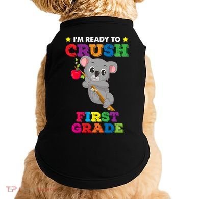 Ready To Crush 1St Grade Koala Bear Funny Back To School Gift Doggie Tank