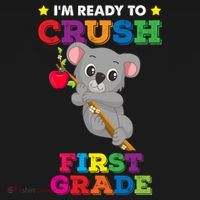 Ready To Crush 1St Grade Koala Bear Funny Back To School Gift Doggie Tank thumb 4