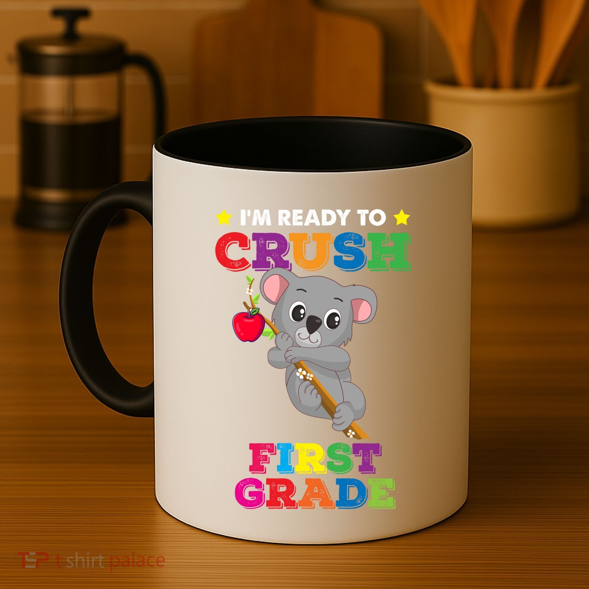 Ready To Crush 1St Grade Koala Bear Funny Back To School Gift Coffee Mug