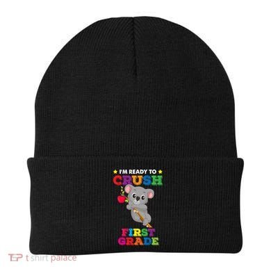 Ready To Crush 1St Grade Koala Bear Funny Back To School Gift Beanie