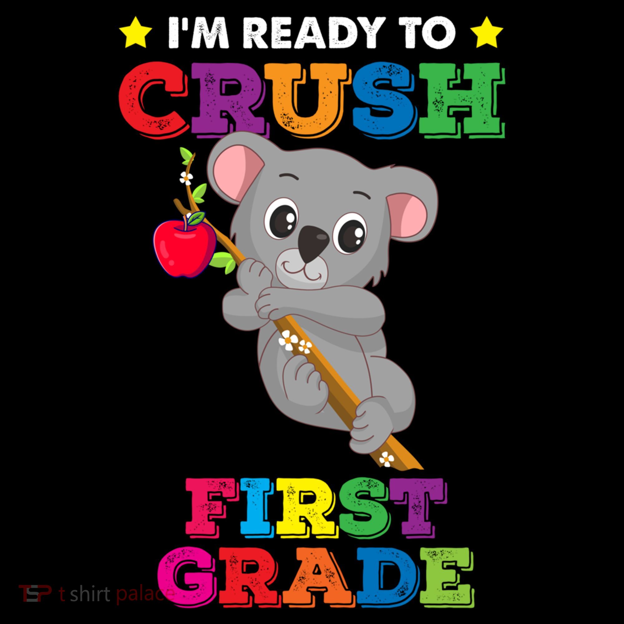 Ready To Crush 1St Grade Koala Bear Funny Back To School Gift Women's Hoodie