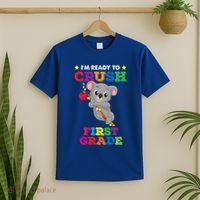 Ready To Crush 1St Grade Koala Bear Funny Back To School Gift T-Shirt thumb 2