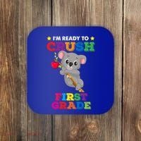 Ready To Crush 1St Grade Koala Bear Funny Back To School Gift Coaster thumb 0