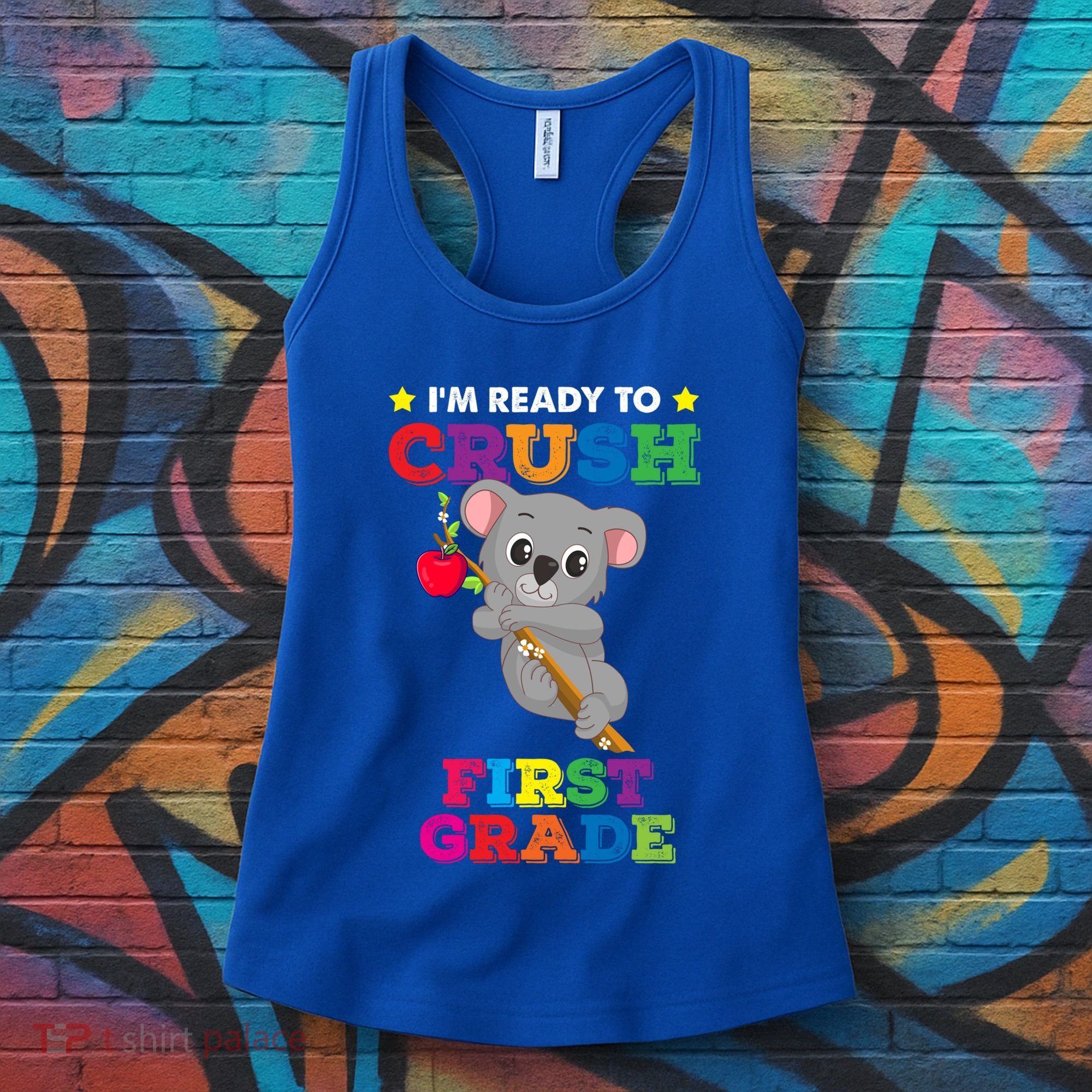 Ready To Crush 1St Grade Koala Bear Funny Back To School Gift Women's Tank Top
