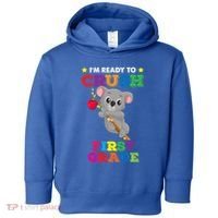 Ready To Crush 1St Grade Koala Bear Funny Back To School Gift Toddler Hoodie thumb 0