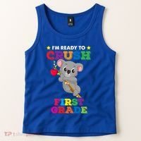 Ready To Crush 1St Grade Koala Bear Funny Back To School Gift Tank Top thumb 2