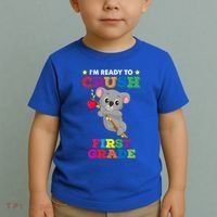 Ready To Crush 1St Grade Koala Bear Funny Back To School Gift Toddler T-Shirt thumb 2