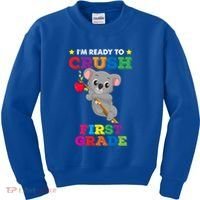 Ready To Crush 1St Grade Koala Bear Funny Back To School Gift Kids Sweatshirt thumb 0