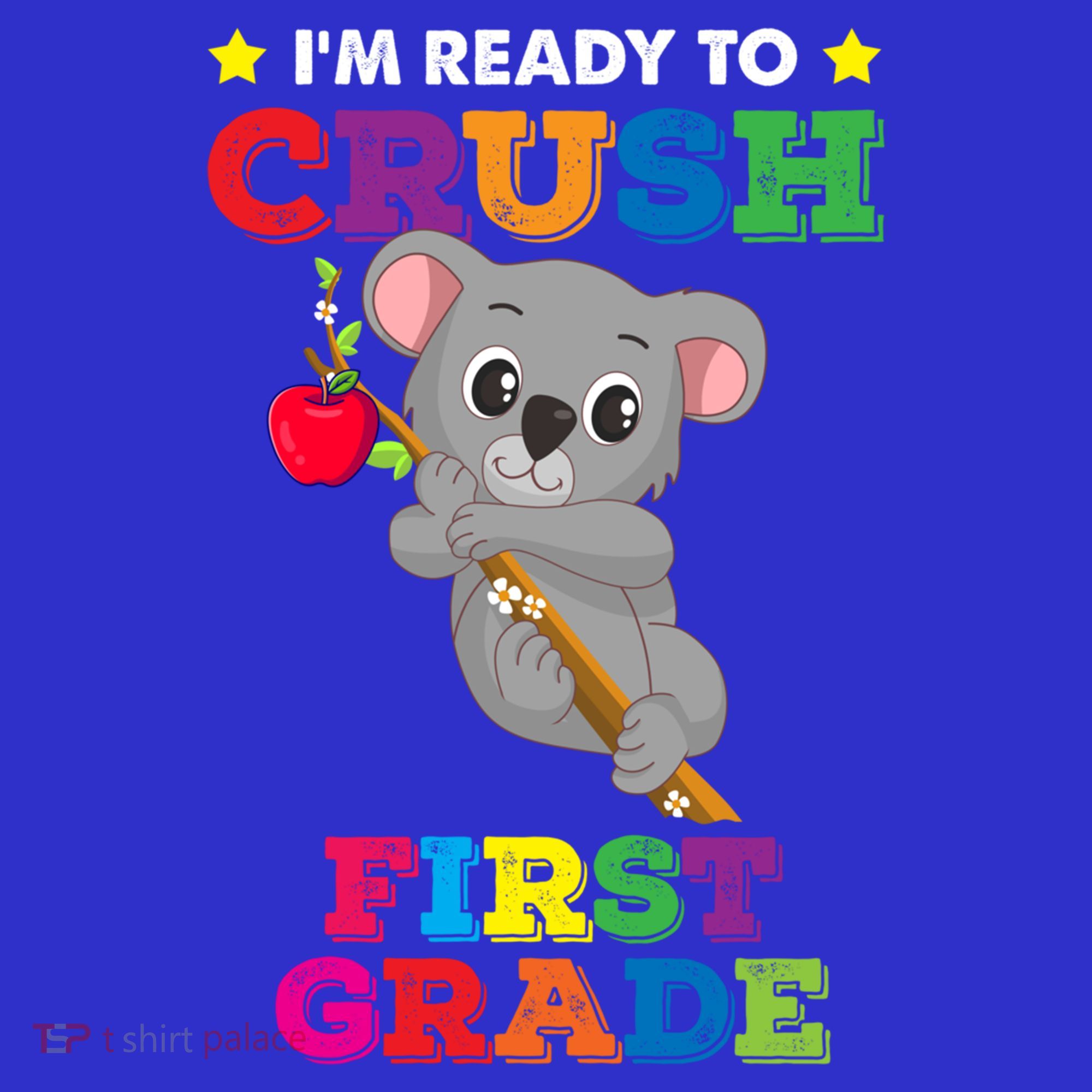 Ready To Crush 1St Grade Koala Bear Funny Back To School Gift Kids Sweatshirt