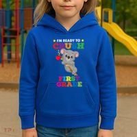 Ready To Crush 1St Grade Koala Bear Funny Back To School Gift Kids Hoodie thumb 3