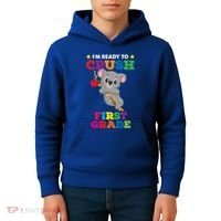 Ready To Crush 1St Grade Koala Bear Funny Back To School Gift Kids Hoodie thumb 4