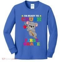 Ready To Crush 1St Grade Koala Bear Funny Back To School Gift Kids Long Sleeve Shirt thumb 0