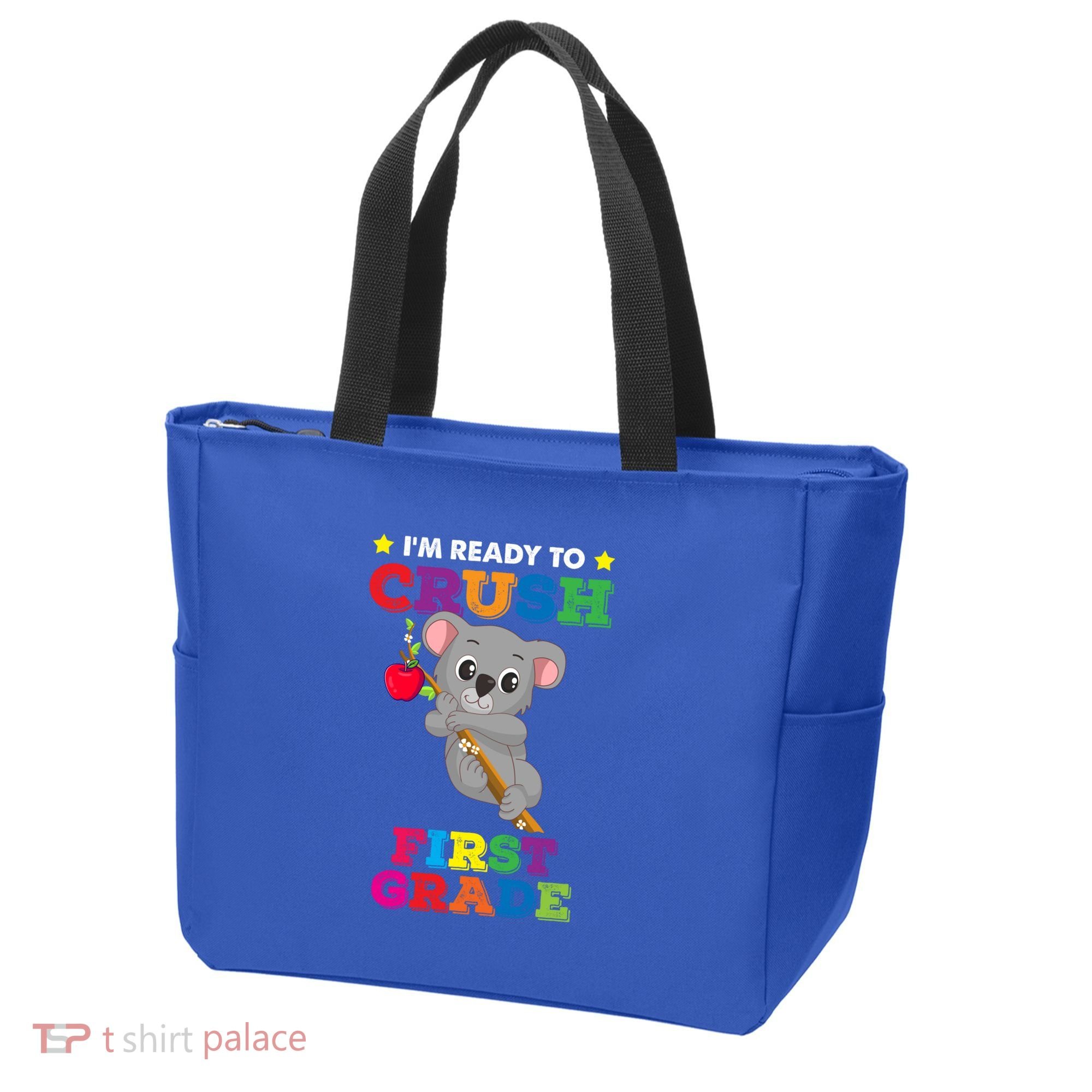 Ready To Crush 1St Grade Koala Bear Funny Back To School Gift Tote Bag
