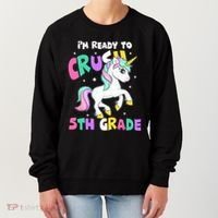 Ready To Crush 5th Grade Unicorn Back To School First Day Women's Sweatshirt thumb 0