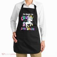 Ready To Crush 5th Grade Unicorn Back To School First Day Apron thumb 2