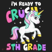 Ready To Crush 5th Grade Unicorn Back To School First Day Tumbler thumb 3
