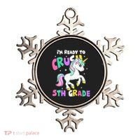Ready To Crush 5th Grade Unicorn Back To School First Day Ornament thumb 0