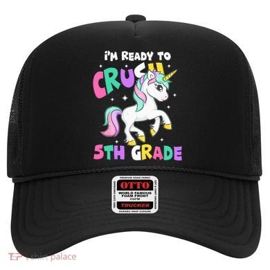 Ready To Crush 5th Grade Unicorn Back To School First Day Hat