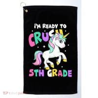 Ready To Crush 5th Grade Unicorn Back To School First Day Golf Towel thumb 0