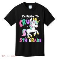 Ready To Crush 5th Grade Unicorn Back To School First Day Kids T-Shirt thumb 0