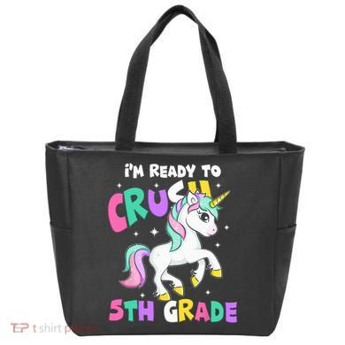 Ready To Crush 5th Grade Unicorn Back To School First Day Tote Bag