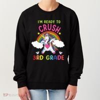 Ready To Crush 3Rd Grade Dabbing Unicorn Back To School Gift Women's Sweatshirt thumb 0