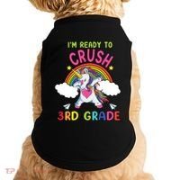 Ready To Crush 3Rd Grade Dabbing Unicorn Back To School Gift Doggie Tank thumb 0
