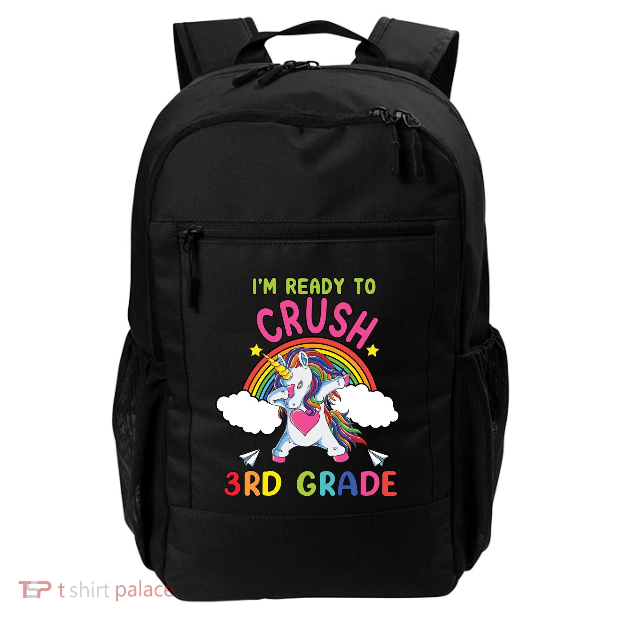 Ready To Crush 3Rd Grade Dabbing Unicorn Back To School Gift Backpack