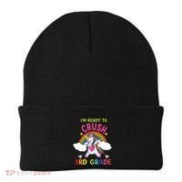 Ready To Crush 3Rd Grade Dabbing Unicorn Back To School Gift Beanie thumb 0