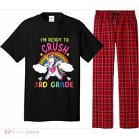 Ready To Crush 3Rd Grade Dabbing Unicorn Back To School Gift Pajama Set thumb 0